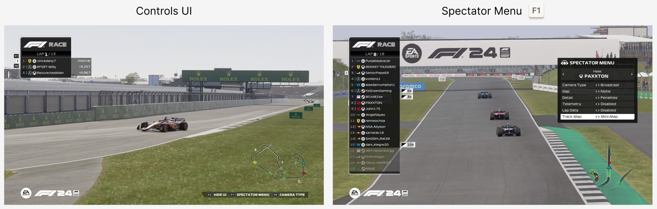 F1 24 Spectator Controls - MonkeyMatt