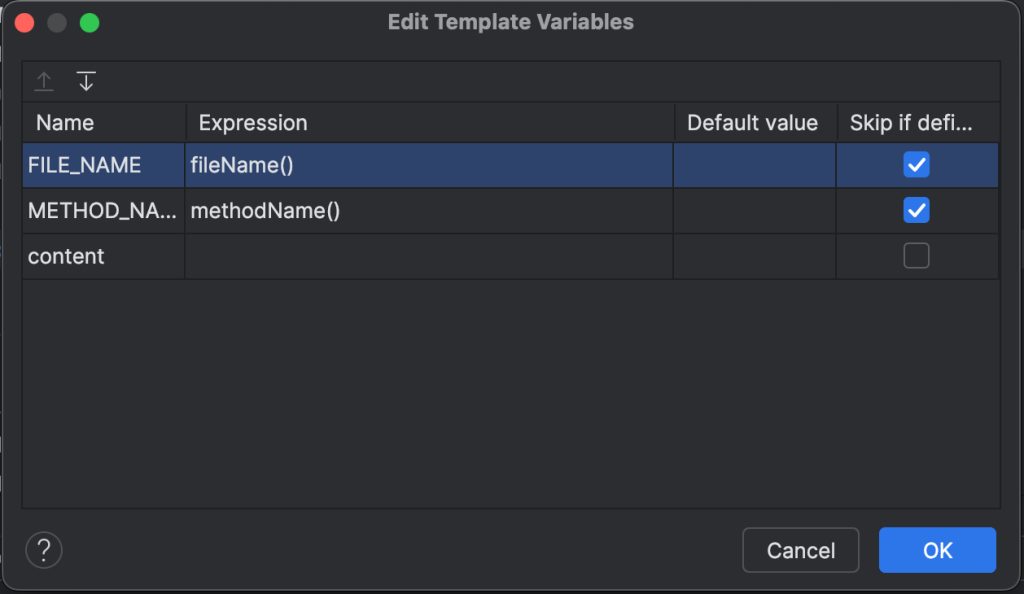 Android Studio live templates - MonkeyMatt